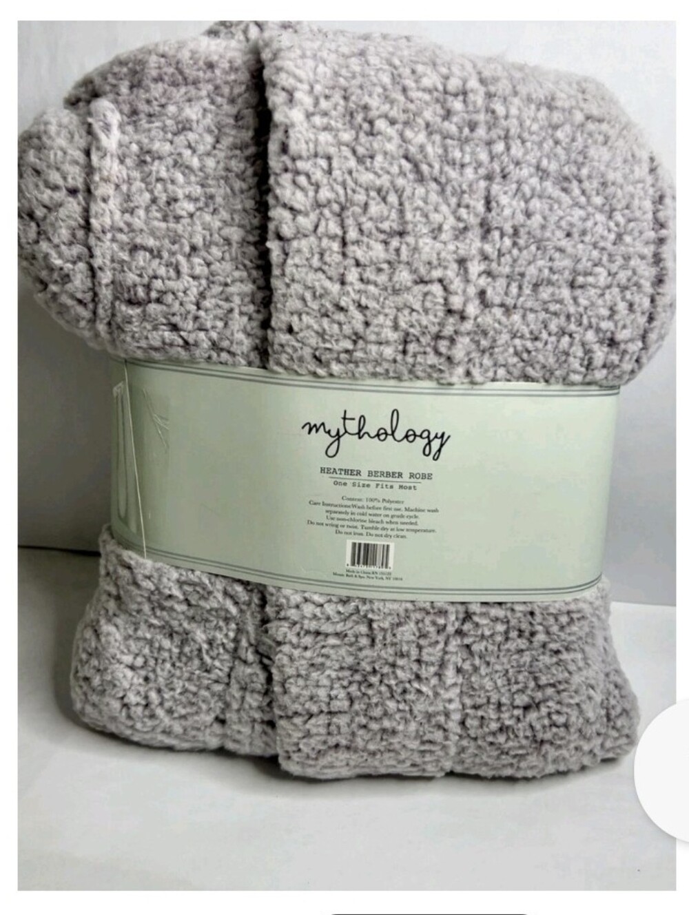 1 Heather Berber Robe - Plush Throw Robe One Size - Picture 4 of 10